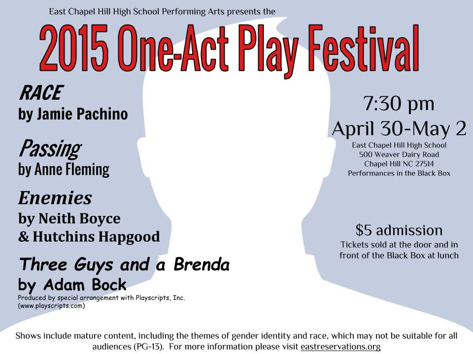 One-Act Play Festival poster final!